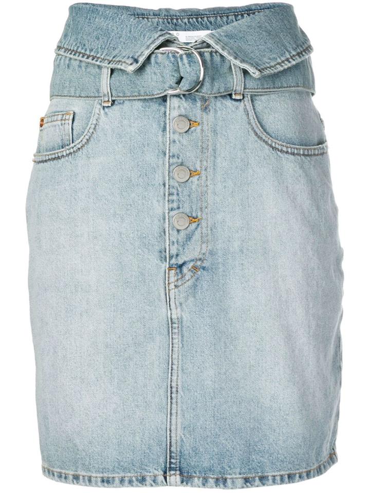 Iro High-waisted Denim Skirt - Blue