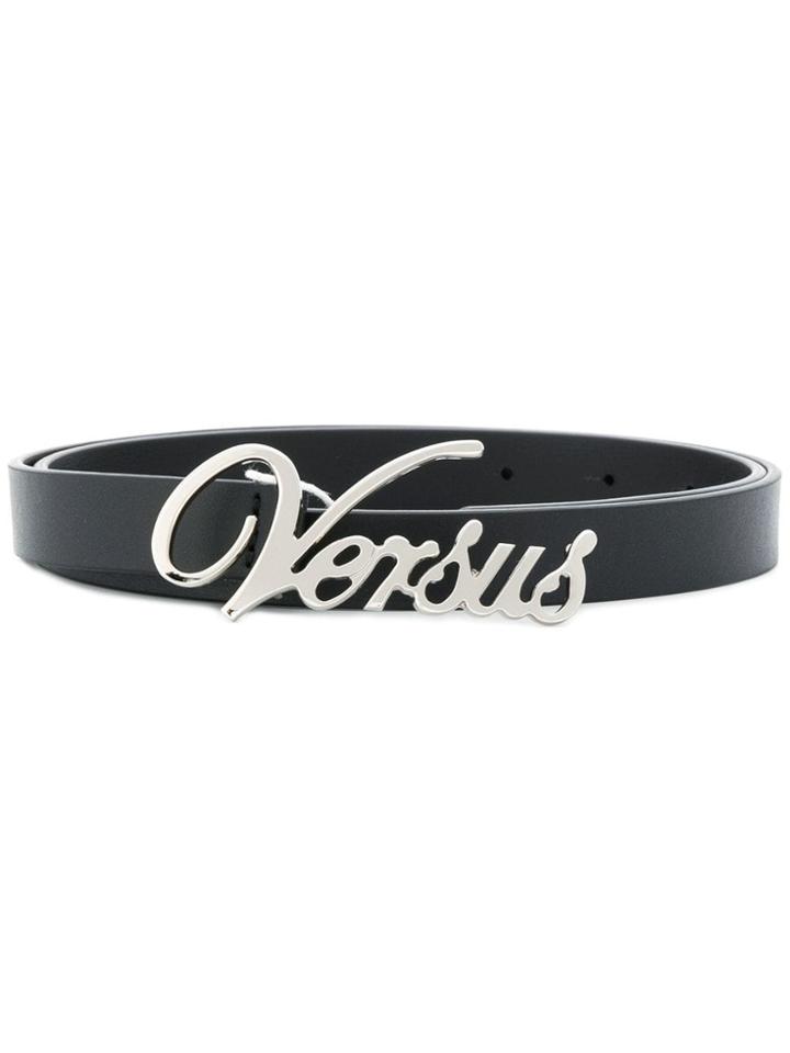Versus Logo Buckle Belt - Black