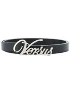 Versus Logo Buckle Belt - Black