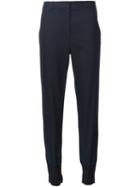 3.1 Phillip Lim Cropped Trousers, Women's, Size: 0, Blue, Spandex/elastane/wool
