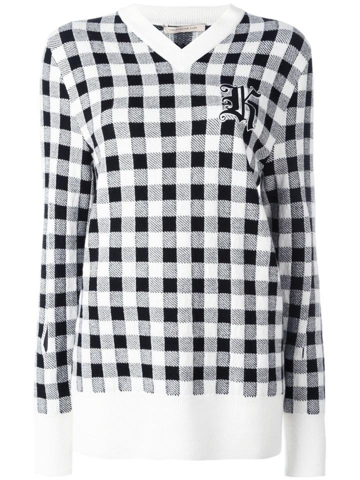 Christopher Kane Check Jumper - Black