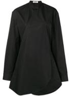 Jil Sander Asymmetric Blouse - Black