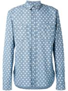Just Cavalli - Star Print Shirt - Men - Cotton - 50, Blue, Cotton