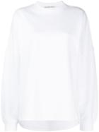 T By Alexander Wang French Terry Logo Sweatshirt - White