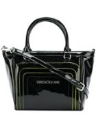 Versace Jeans Logo Top Handle Bag - Black