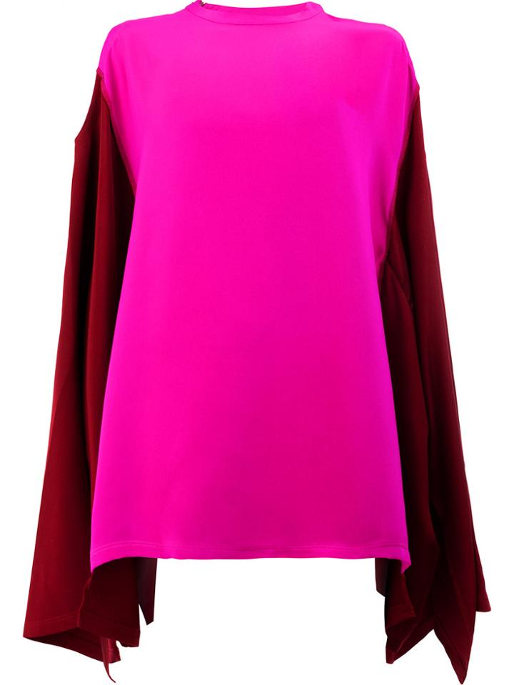 Koché Off-shoulder Blouse - Pink & Purple