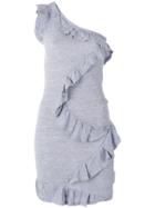 Dsquared2 One-shoulder Ruffle Dress - Grey