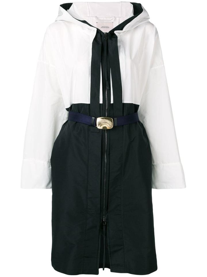 Dorothee Schumacher Colour Block Rain Coat - Black