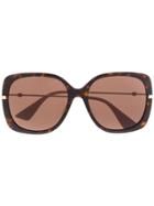 Gucci Eyewear Tortoise Shell Sunglasses - Brown