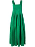 Plan C Pleated Maxi Dress - Green