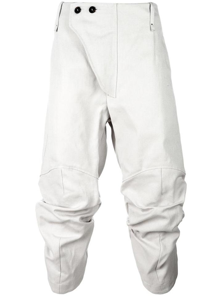 Lost & Found Ria Dunn Cropped Trousers, Men's, Size: Large, Nude/neutrals, Cotton/linen/flax