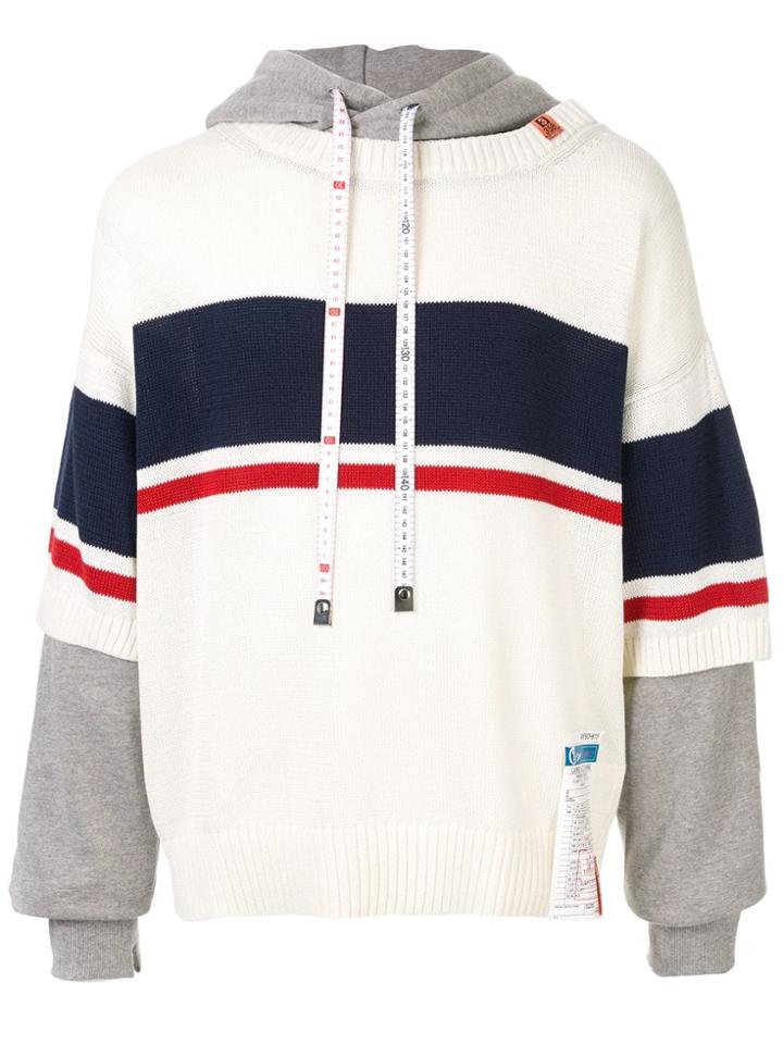 Maison Mihara Yasuhiro Hooded Sweatshirt - White