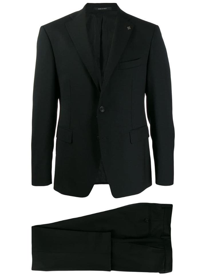 Tagliatore Plain Formal Suit - Black