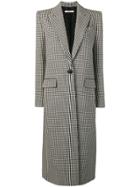 Givenchy Houndstooth One-button Wool Coat - Black