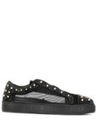 Philipp Plein Low-top Crystal Sneakers - Black