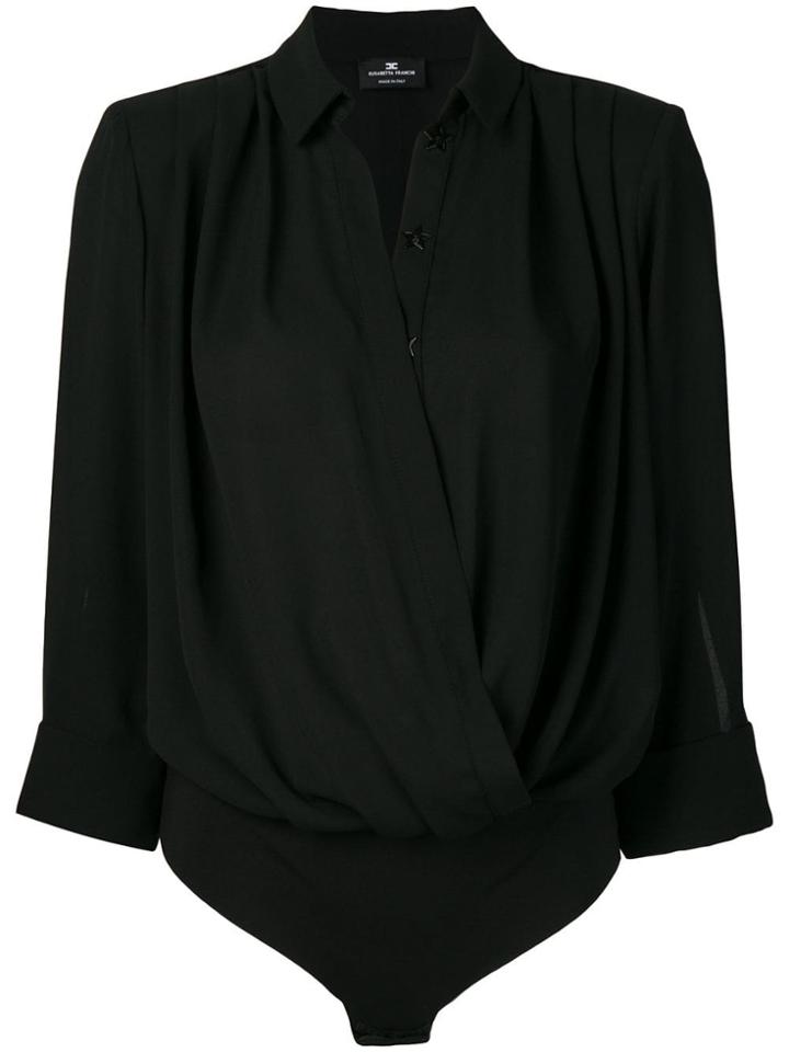 Elisabetta Franchi Shirt Bodysuit - Black