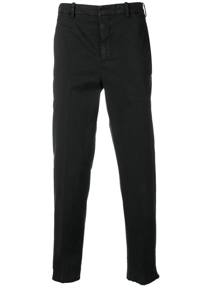 Neil Barrett Cropped Stonewashed Chinos - Black
