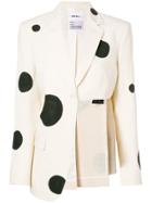 Seen Dotted Blazer - Nude & Neutrals