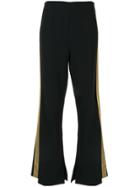Roland Mouret Madison Stripe Trim Trousers - Black