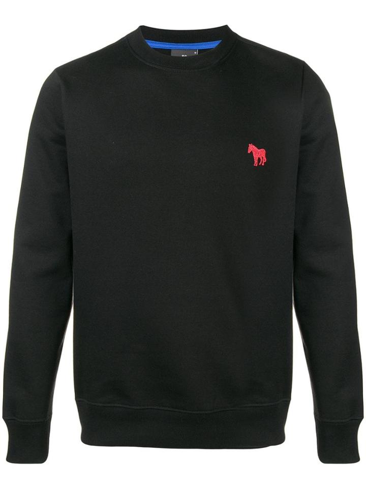 Ps By Paul Smith Embroidered Zebra Sweatshirt - Black