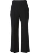 Chloé Flared Trousers, Women's, Size: 42, Black, Acetate/viscose/silk
