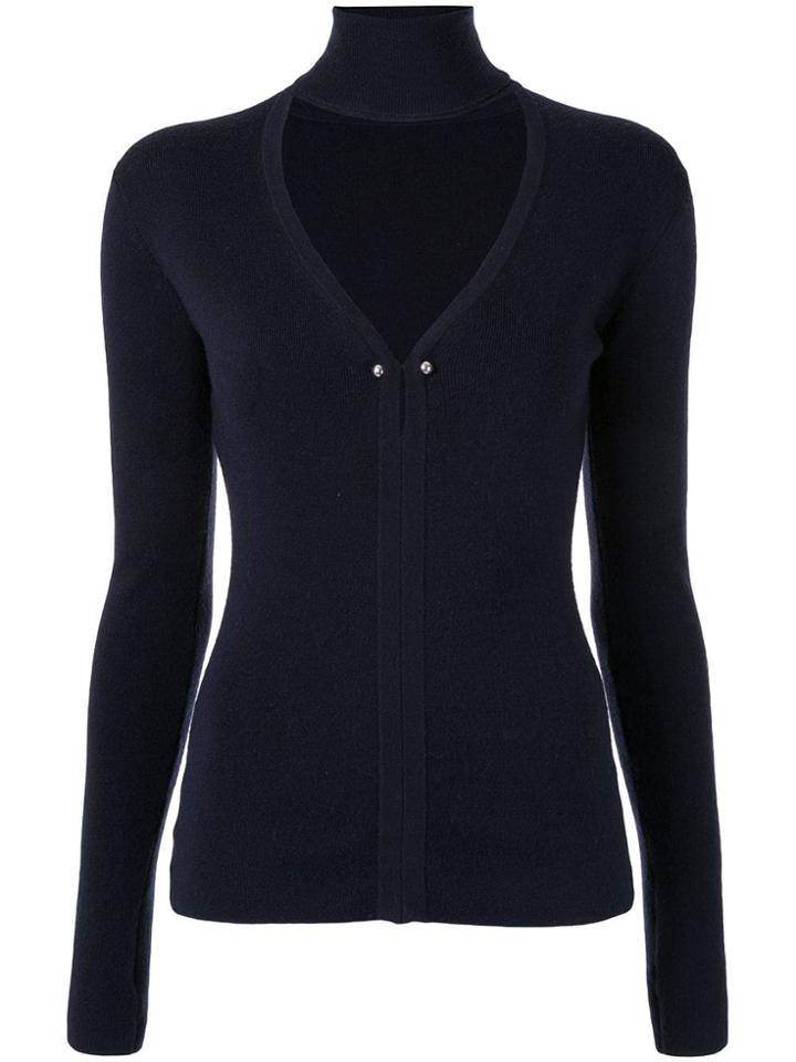 Dion Lee Cut-out Pierced Jumper - Blue