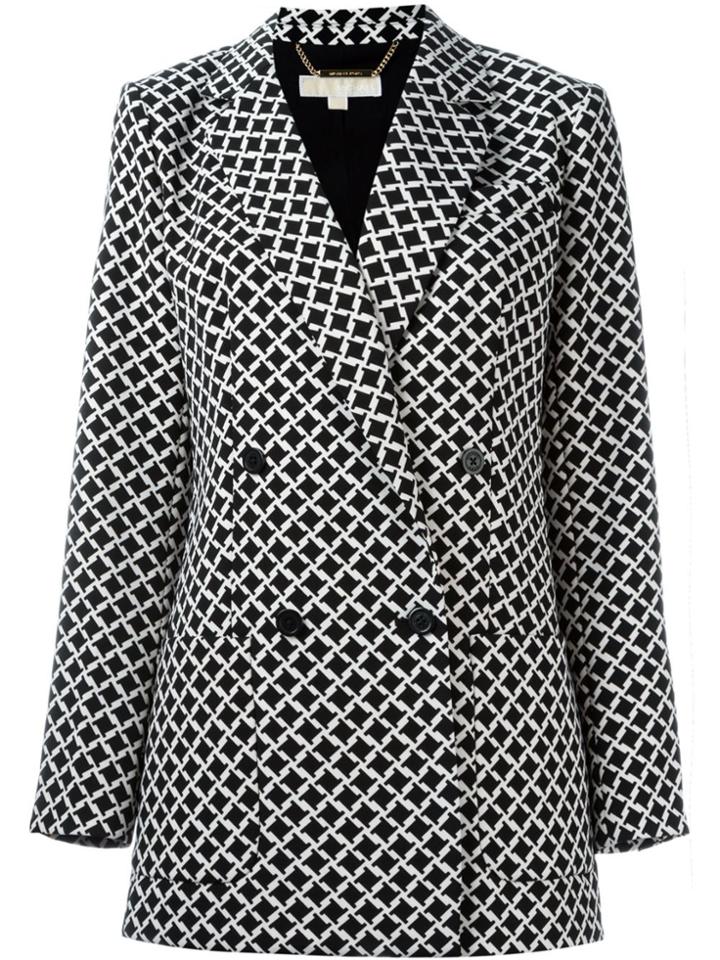 Michael Michael Kors Houndstooth Jacket - Black