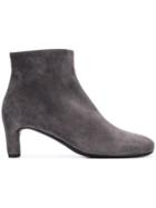 Del Carlo Round Toe Ankle Boots - Grey
