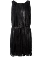 Sonia Rykiel Sleeveless Fringed Dress - Black