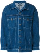 Y / Project Oversized Denim Jacket - Blue