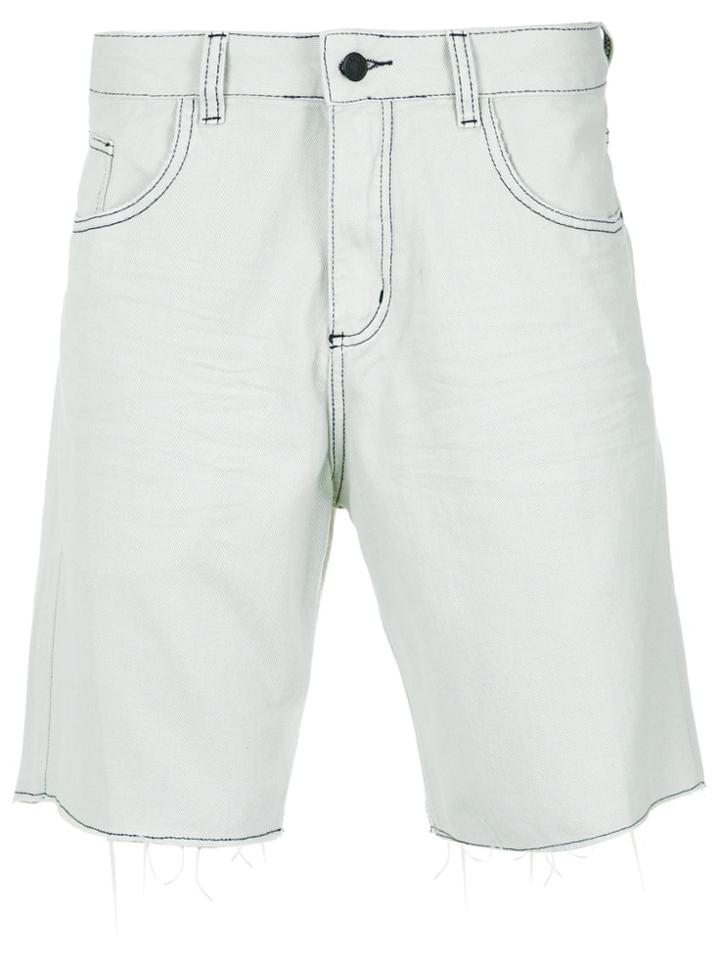 Osklen Denim Bermuda Shorts - Neutrals