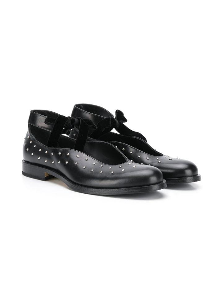 Gallucci Kids Teen Stud-embellished Shoes - Black