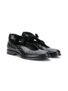 Gallucci Kids Teen Stud-embellished Shoes - Black
