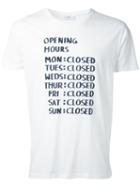 Closed Printed T-shirt, Men's, Size: Xl, White, Cotton