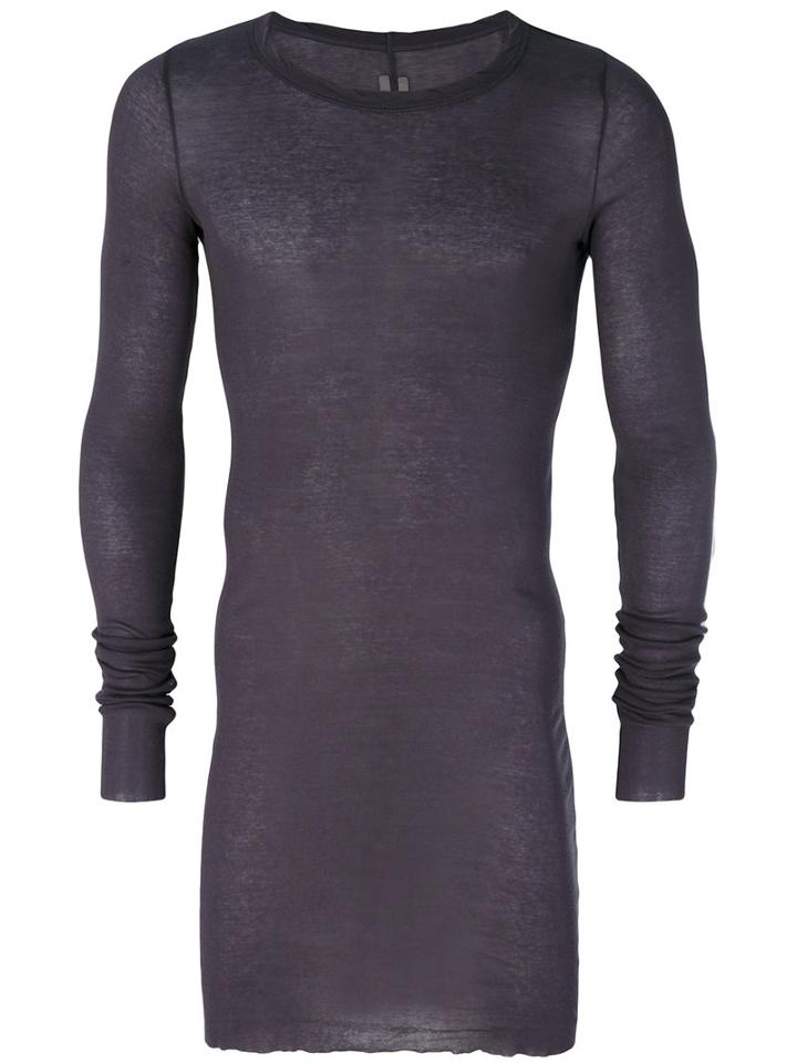 Rick Owens - Long Sleeve T-shirt - Men - Cotton - S, Pink/purple, Cotton