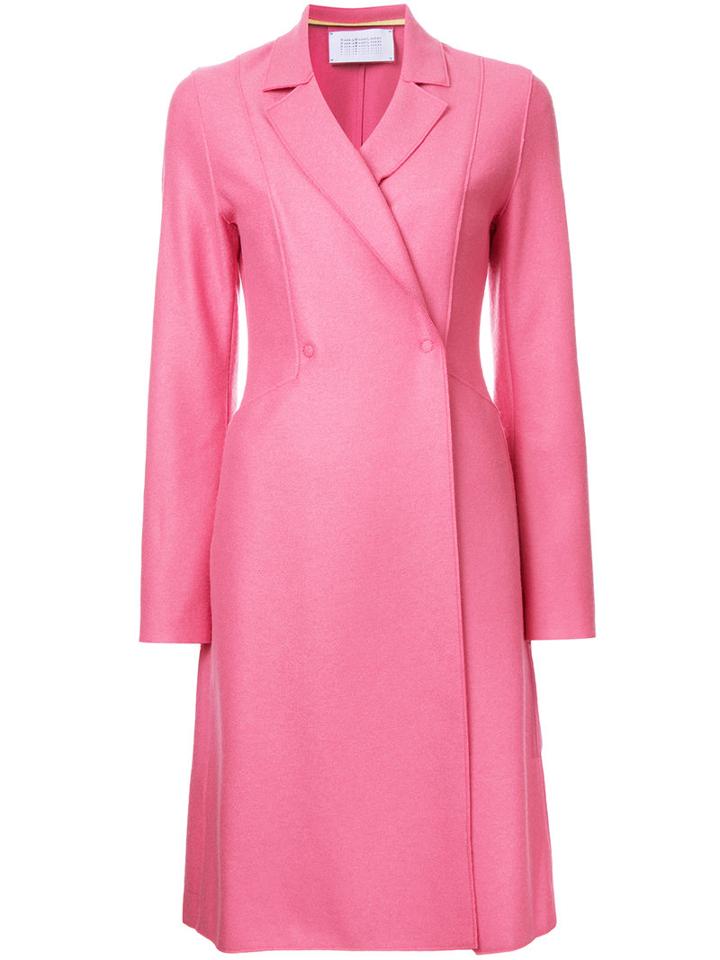 Harris Wharf London Flared Coat, Women's, Size: 40, Pink/purple, Virgin Wool