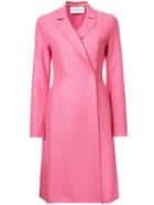 Harris Wharf London Flared Coat, Women's, Size: 40, Pink/purple, Virgin Wool
