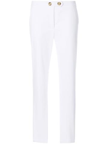 Red Valentino Turn Up Trousers - White