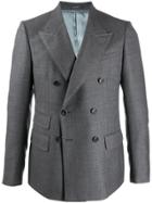 Gucci Stitching Detailed Tailored Blazer - Grey