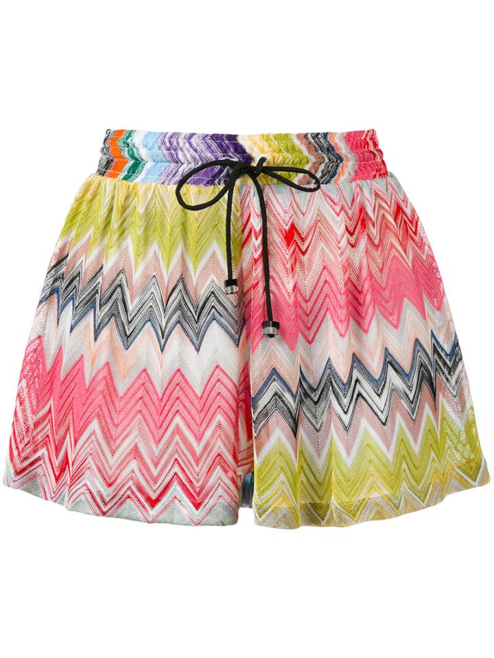 Missoni - Zig-zag Shorts - Women - Rayon - 42, Rayon