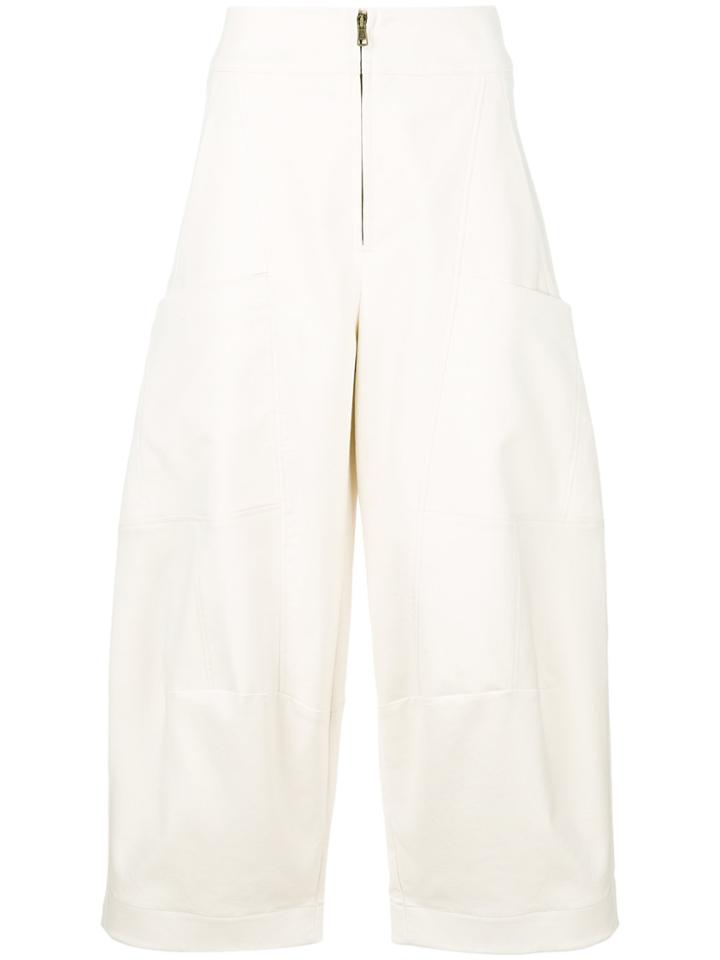 Chloé High Waisted Trousers - White