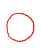 Luis Morais Small Horus Eye Barrel Bracelet - Red