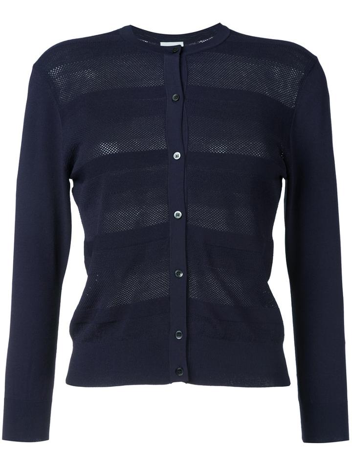 Estnation - Buttoned Cardigan - Women - Rayon - 38, Blue, Rayon
