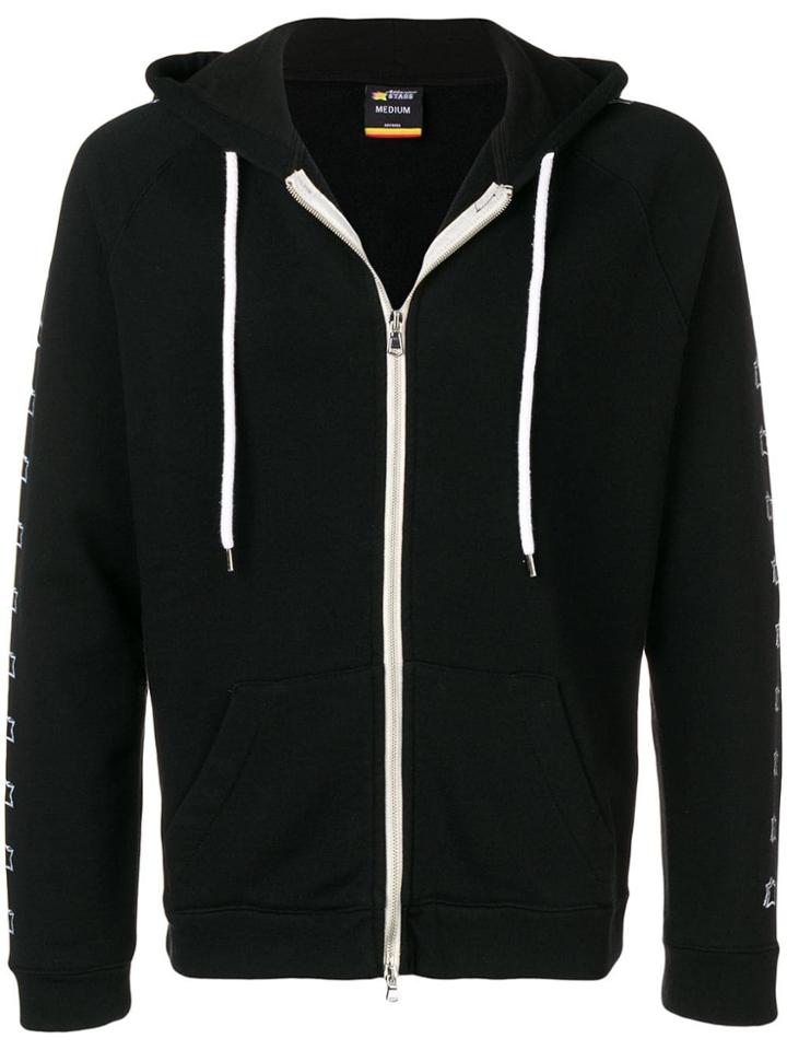Atlantic Stars Star Print Hoodie - Black