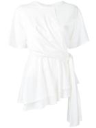 Le Ciel Bleu - Dreap Bind Top - Women - Tencel - 38, Red, Tencel