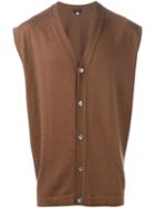 Romeo Gigli Vintage Knit Vest, Men's, Size: 54, Brown