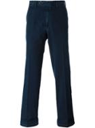 Canali Straight Leg Denim Trousers, Men's, Size: 56, Blue, Cotton/polyester