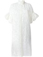 Junya Watanabe Comme Des Garçons Feather Pattern Shirt Dress