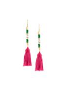 Aurelie Bidermann Sioux Pompon Earrings - Metallic