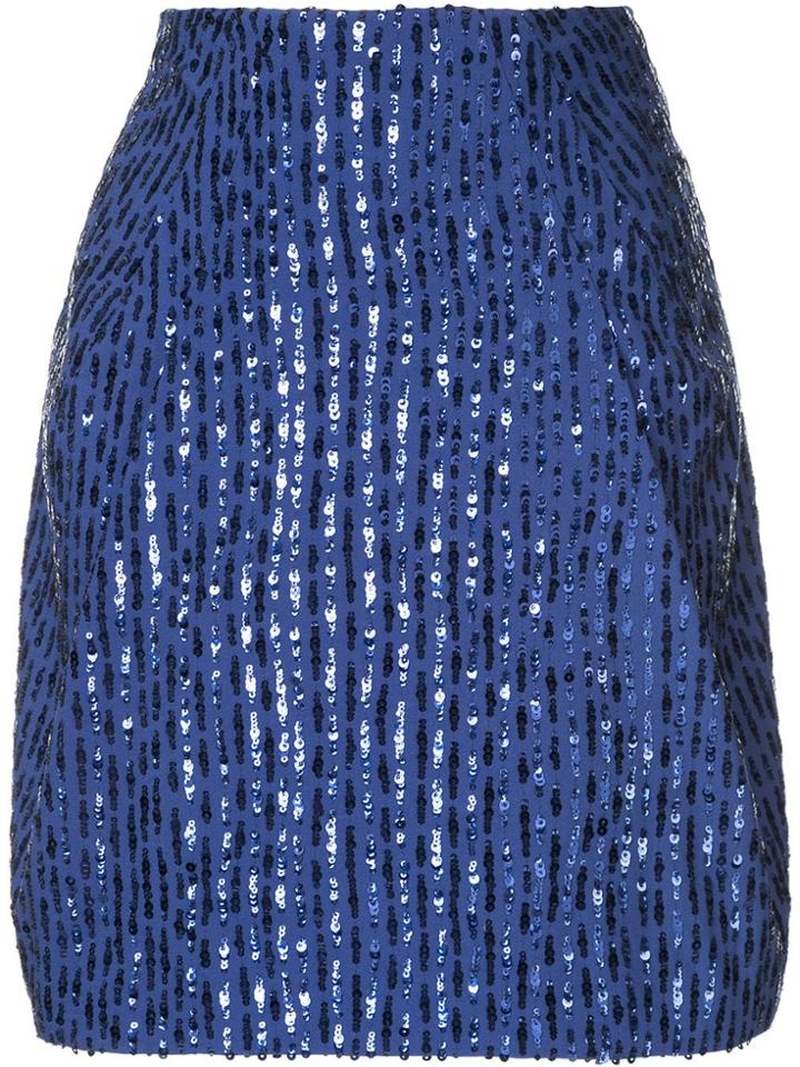 Nina Ricci Sequined Skirt - Blue